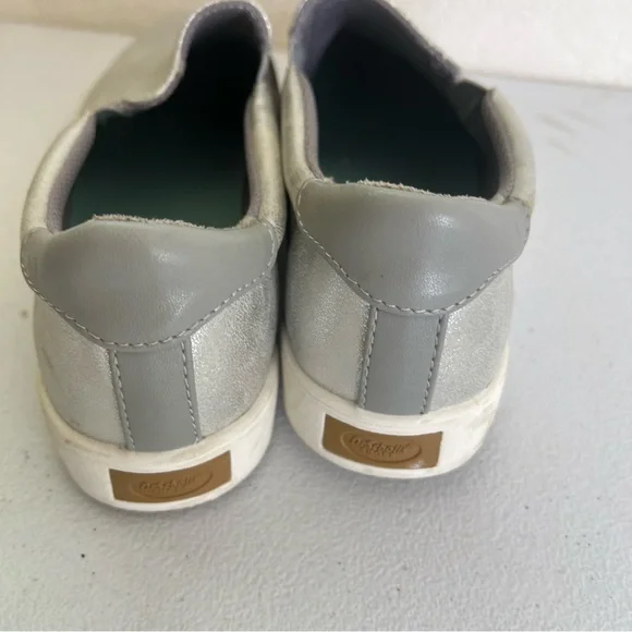 Dr. Scholl's Silver Slip-On Flats - Picture 3 of 6
